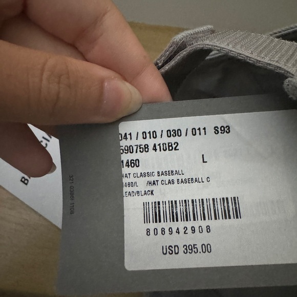 Balenciaga Baseball Cap GRAY NEW - Picture 2 of 5